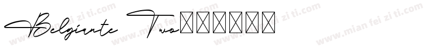 Belgiante Two字体转换